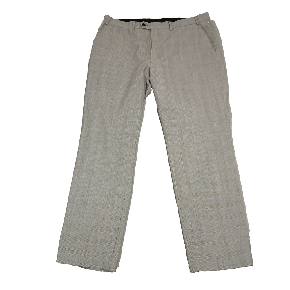 Lauren‎ Ralph Lauren Mens Classic-Fit Ultraflex Wool Suit Pants Gray Plaid 40x32